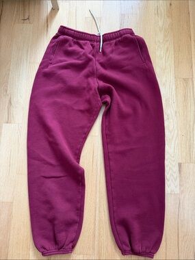 Offline by Aerie Burgundy Cloud Fleece Jogger